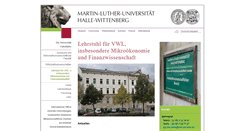 Desktop Screenshot of finanzwissenschaft.wiwi.uni-halle.de