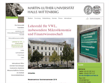 Tablet Screenshot of finanzwissenschaft.wiwi.uni-halle.de