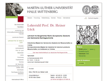 Tablet Screenshot of lueck.jura.uni-halle.de