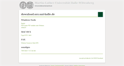 Desktop Screenshot of download.urz.uni-halle.de