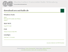 Tablet Screenshot of download.urz.uni-halle.de